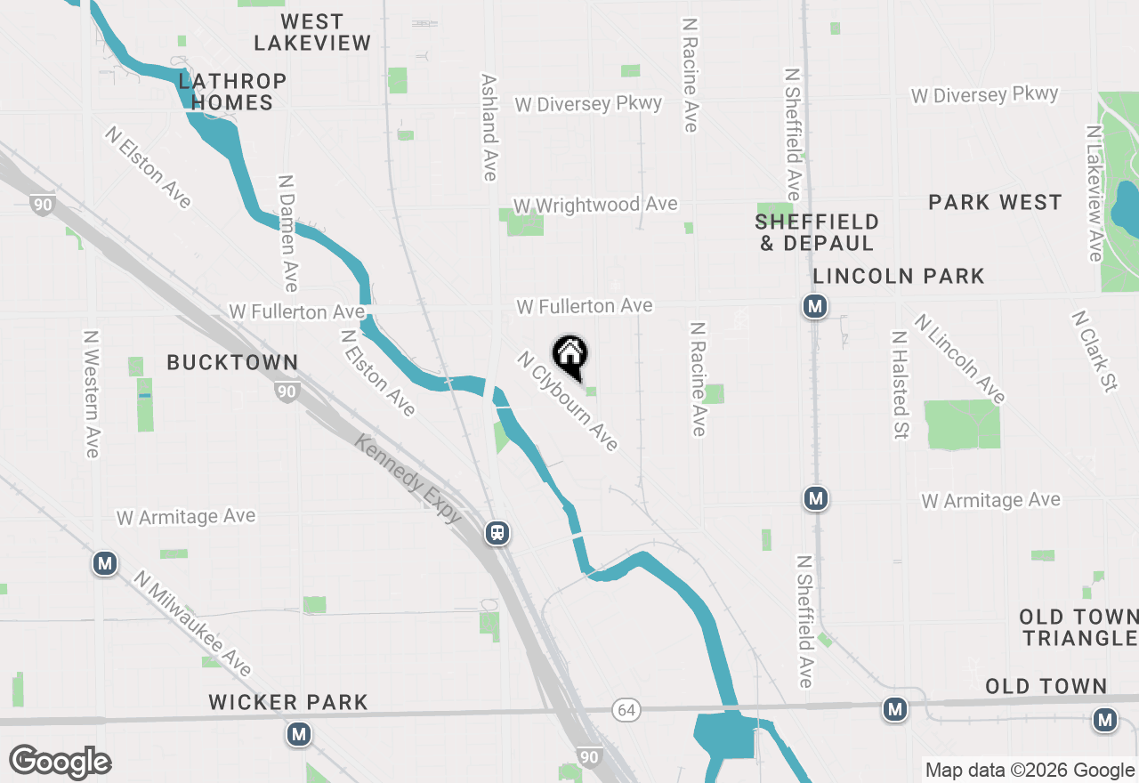 Map of 2217 N Clybourn Avenue, Chicago, IL 60614