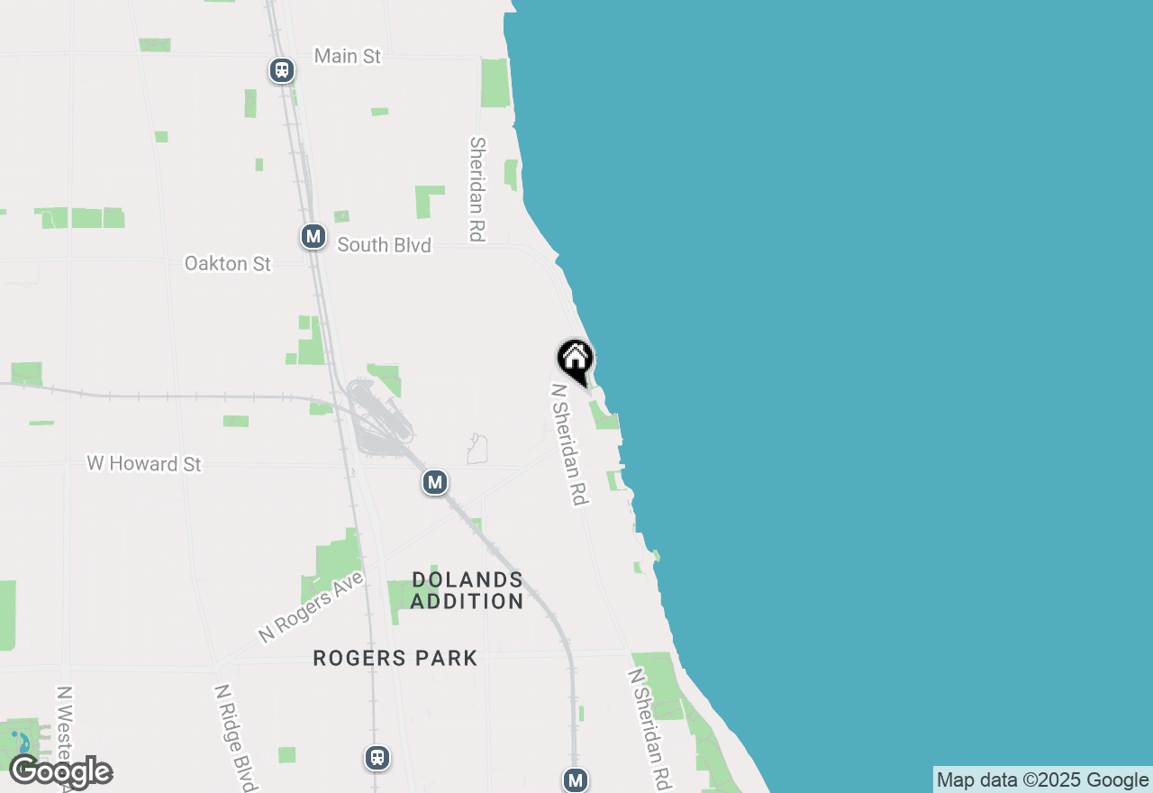 Map of 7738 N Eastlake Terrace #3E, Chicago, IL 60626