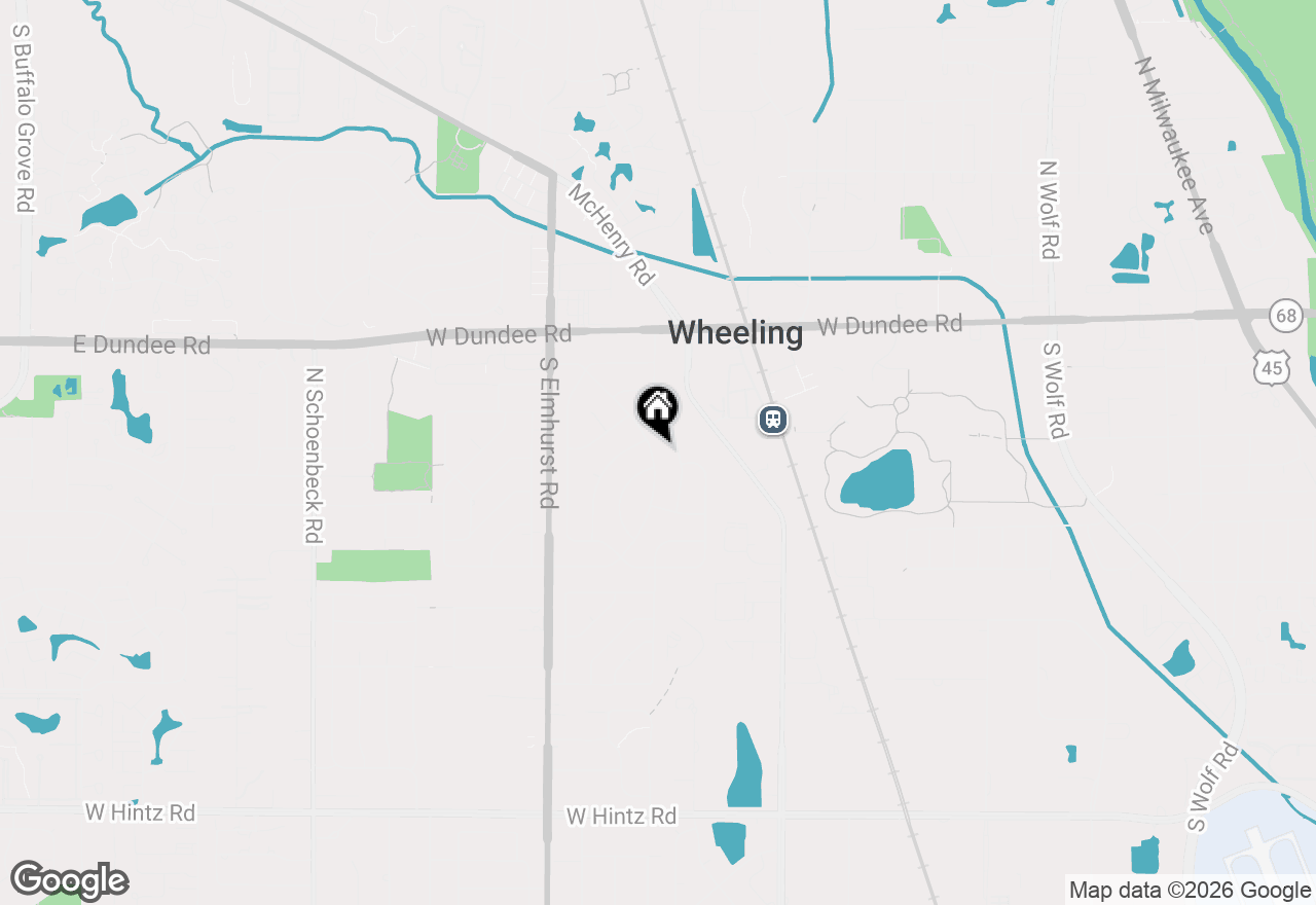 Map of 193 E Dennis Road, Wheeling, IL 60090