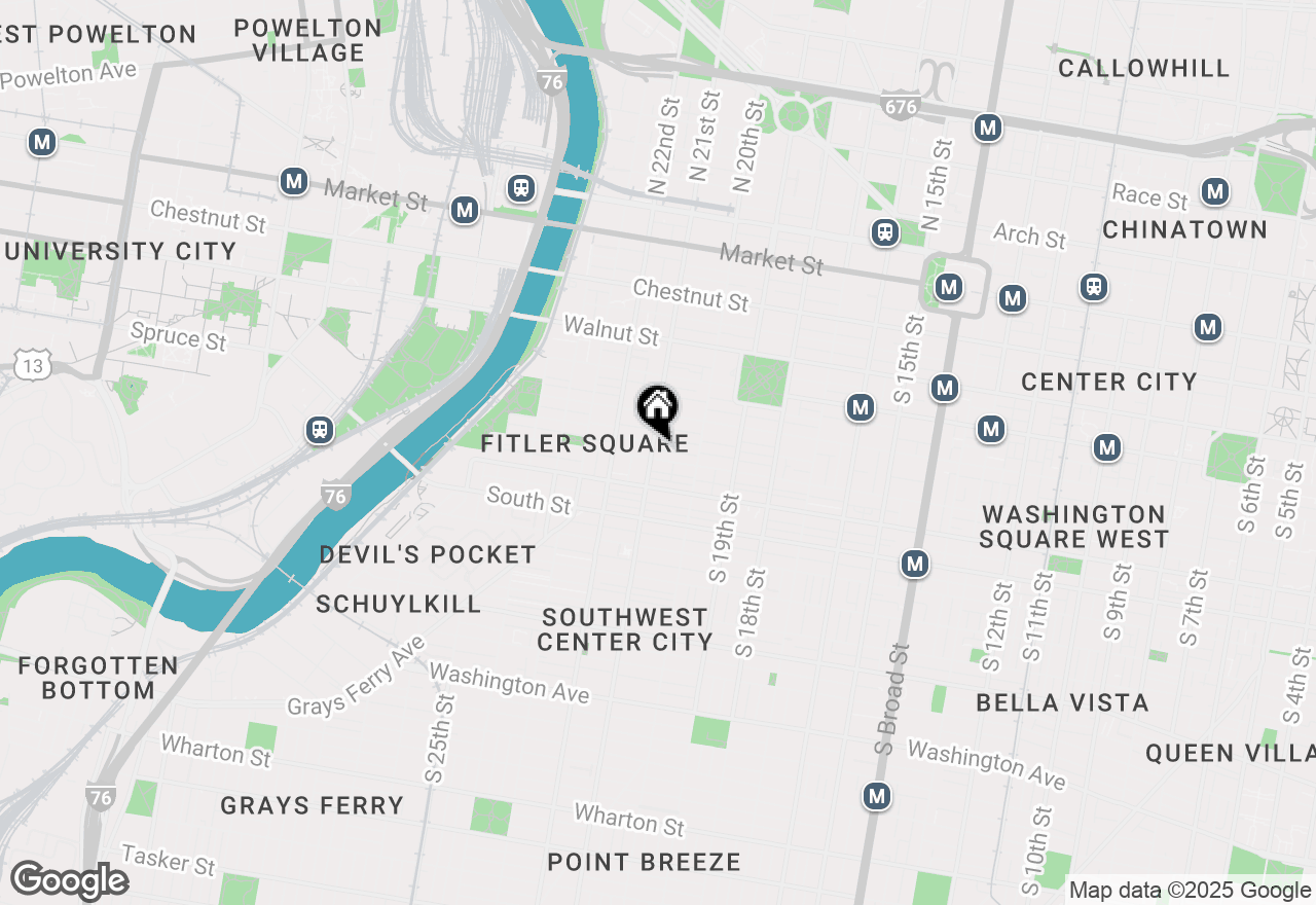 Map of 333 S 21st Street #2F, Philadelphia, PA 19103