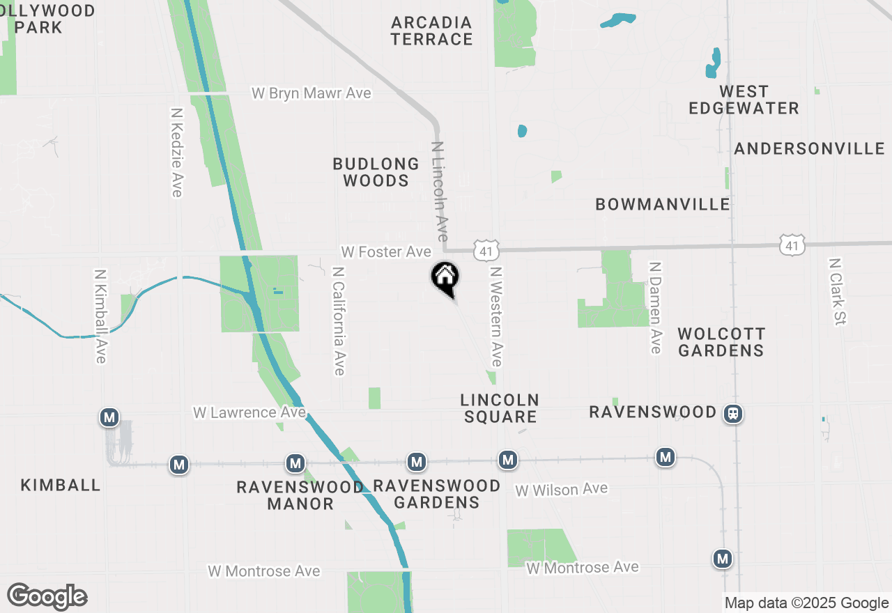 Map of 2524 W Winnemac Avenue, Chicago, IL 60625