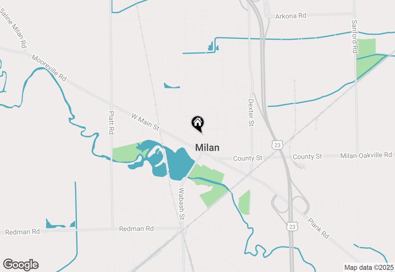 Map of 46 1st Street, Milan, MI 48160