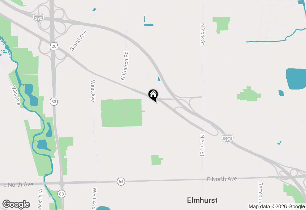 Map of 315 W Kimbell Avenue #01, Elmhurst, IL 60126