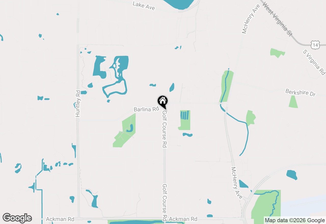 Map of 834 Golf Course Road, Crystal Lake, IL 60014