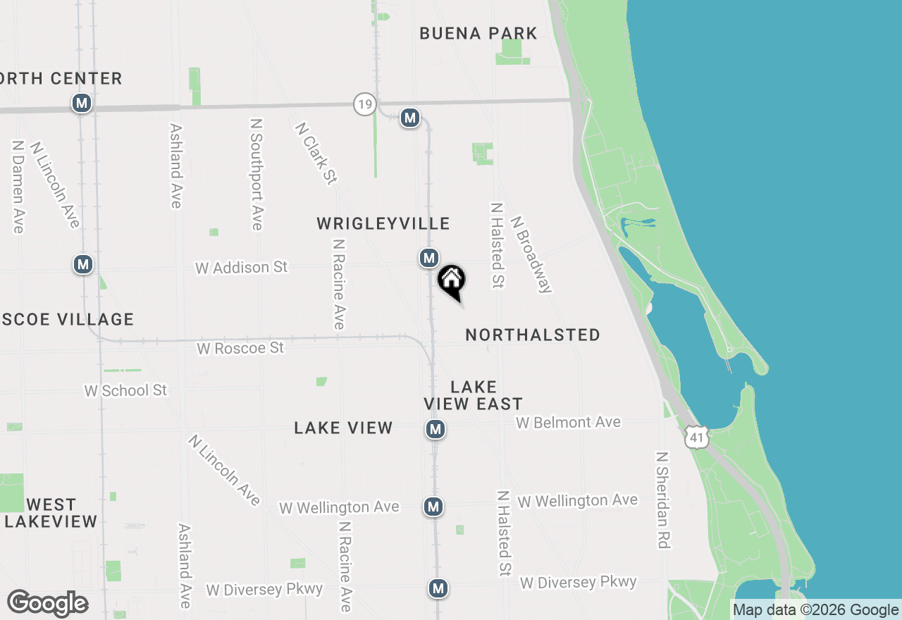 Map of 905 W Cornelia Avenue #2E, Chicago, IL 60657