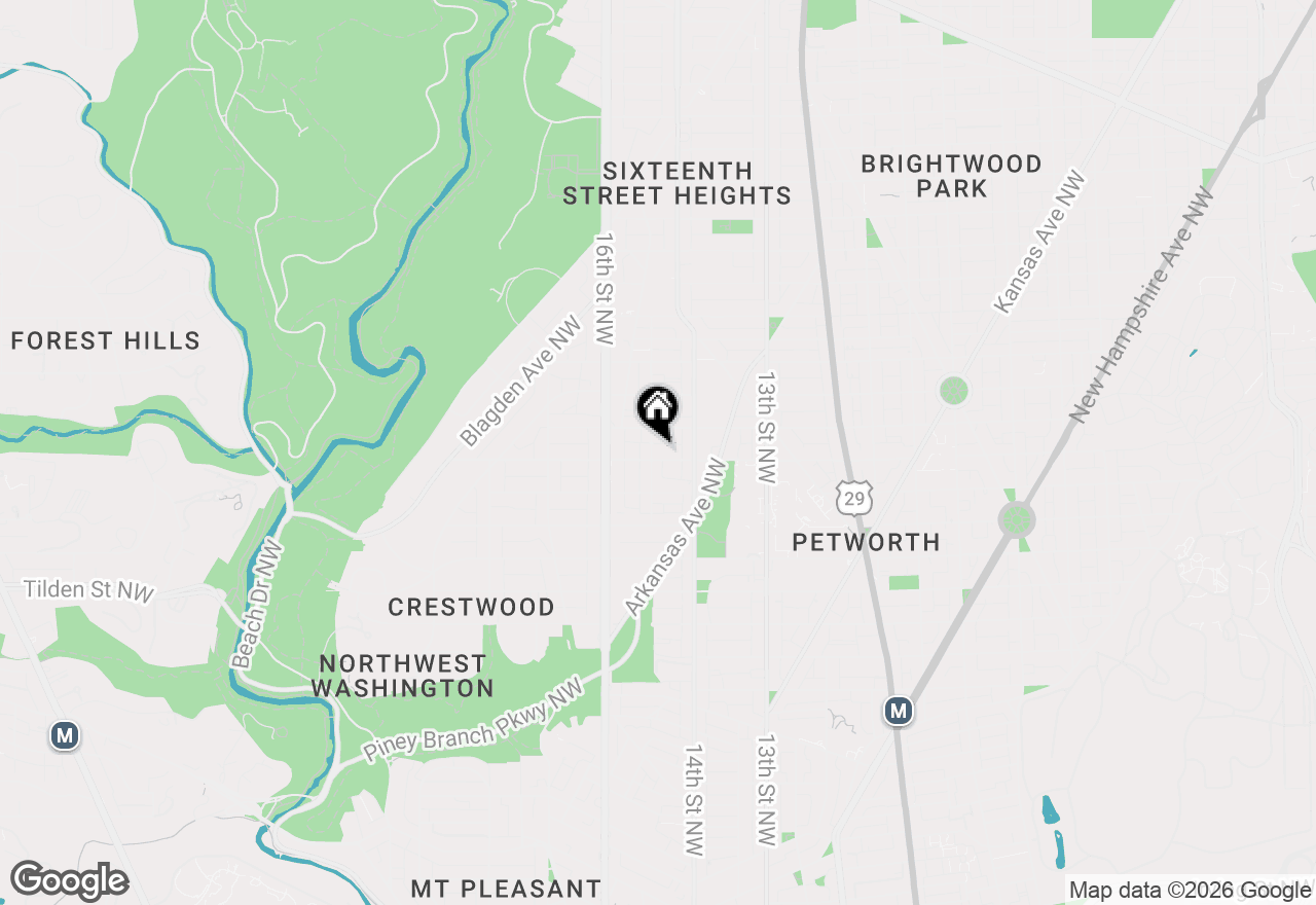 Map of 4505 15th Street Nw, Washington, DC 20011