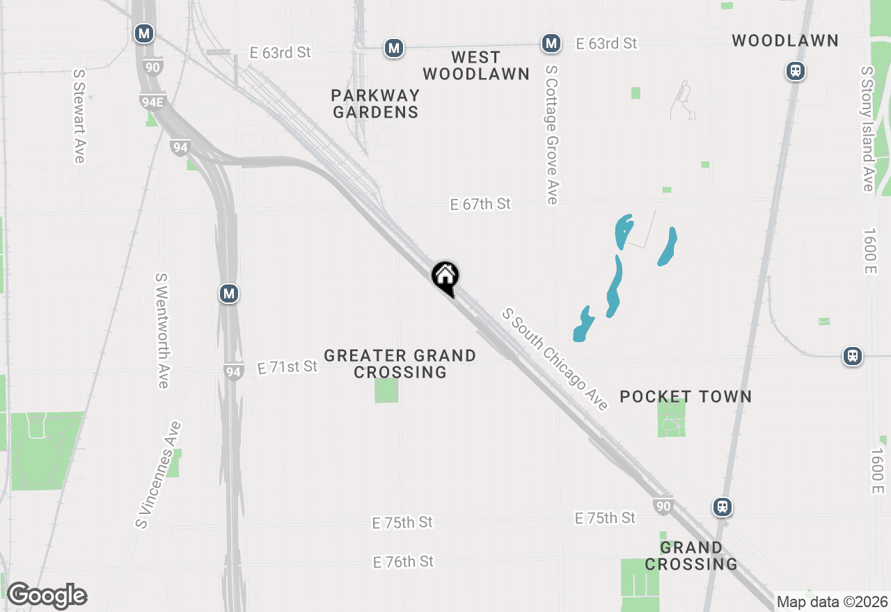 Map of 6946 S Anthony Avenue, Chicago, IL 60637