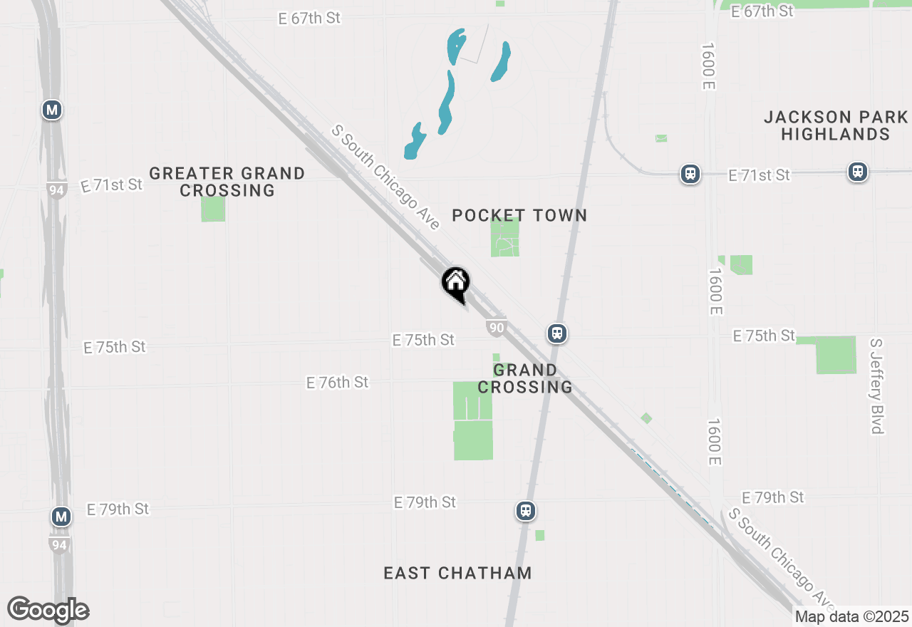 Map of 7419 S Ingleside Avenue #2, Chicago, IL 60619