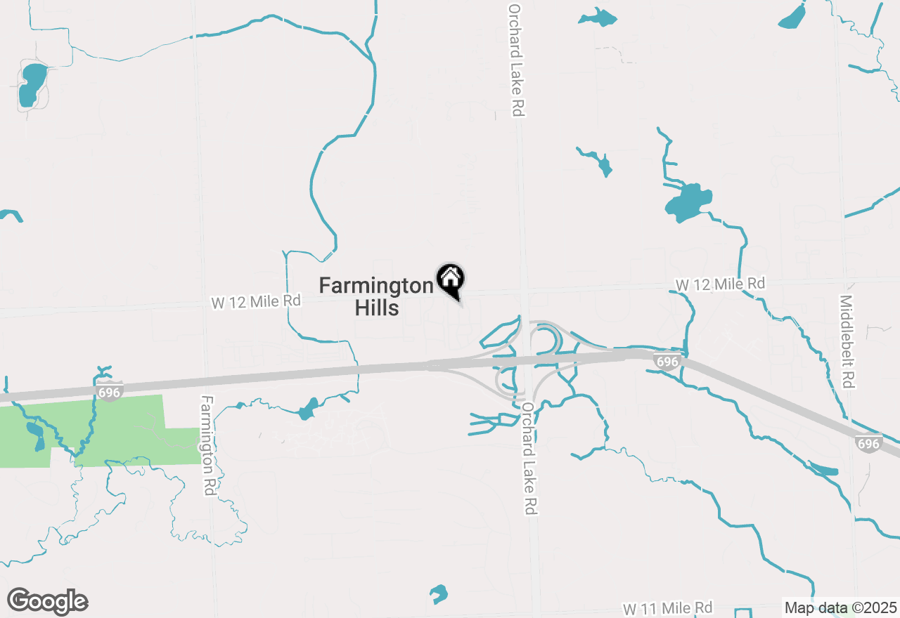 Map of 27689 W Echo Valley #202, Farmington Hills, MI 48334