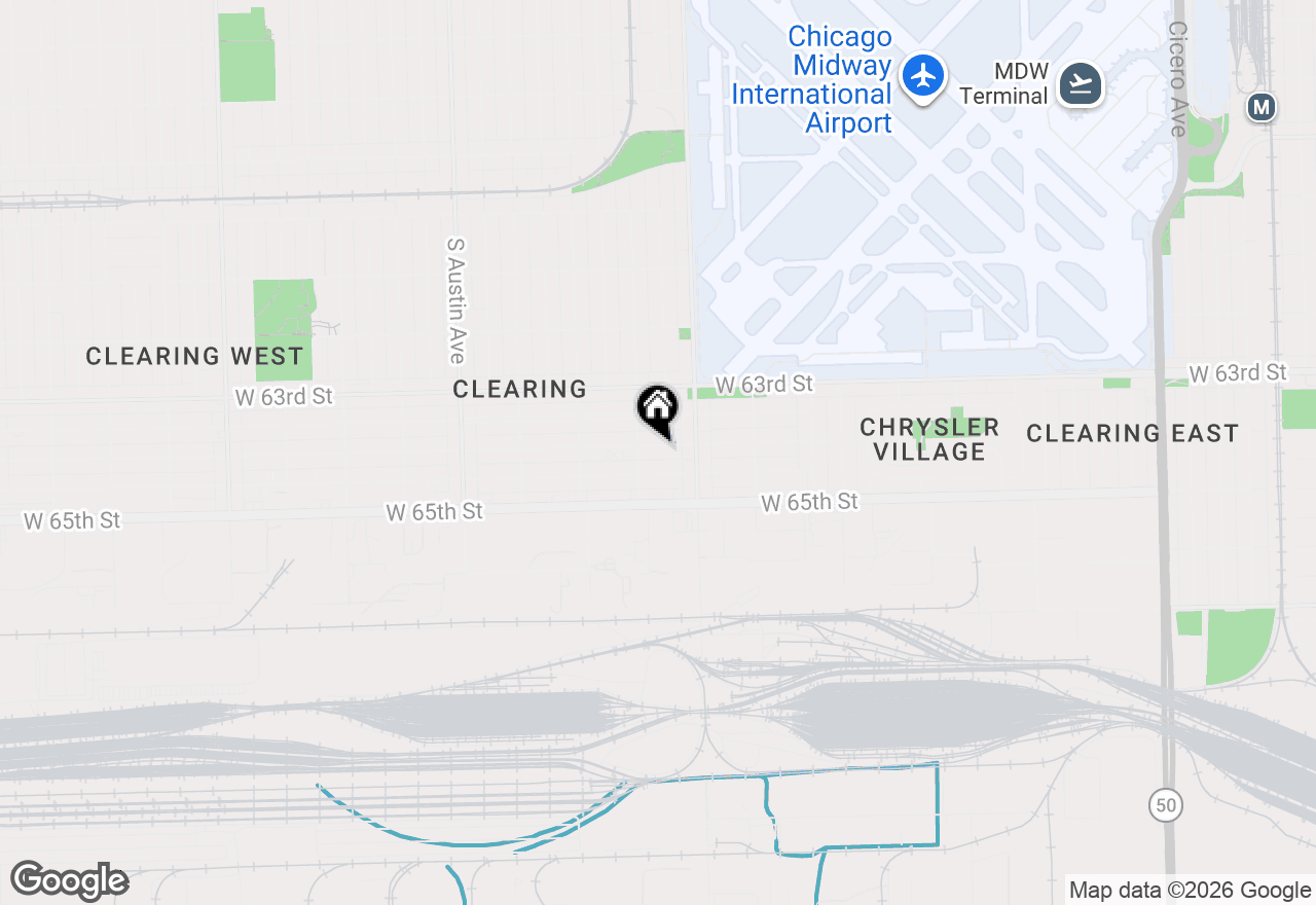 Map of 5641 W 64th Street, Chicago, IL 60638