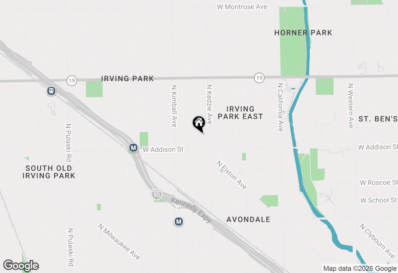 Map of 3642 N Sawyer Avenue, Chicago, IL 60618