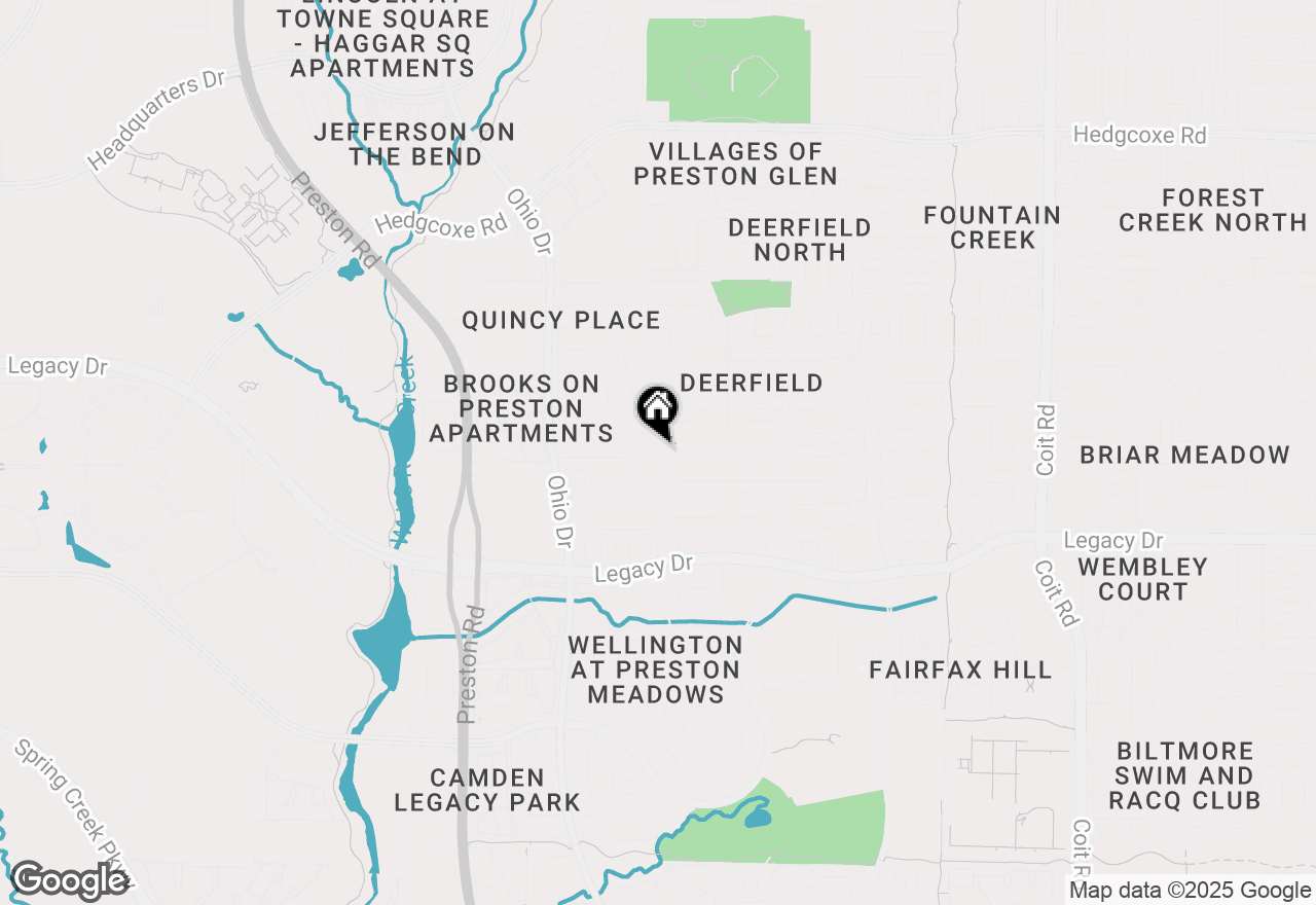 Map of 4624 Old Pond Drive, Plano, TX 75024