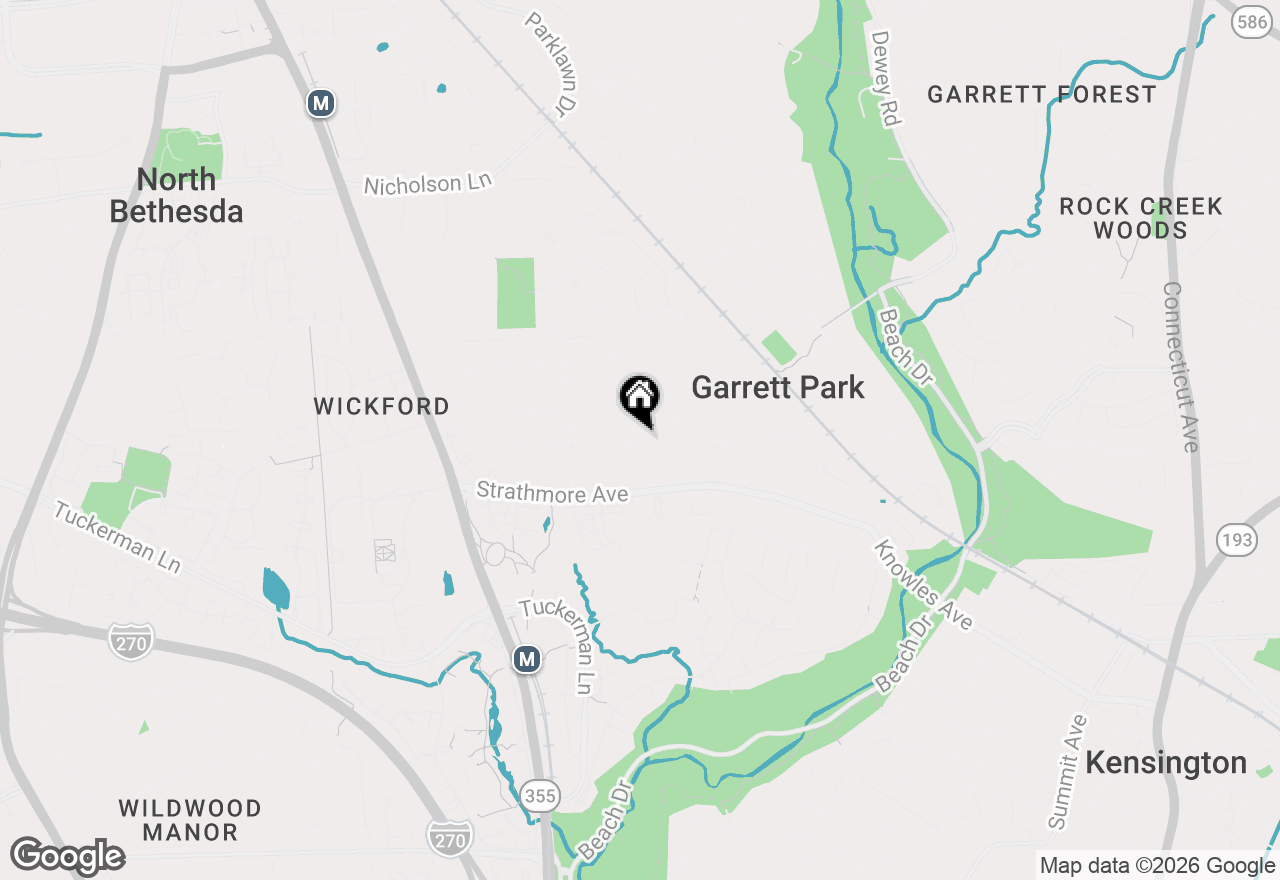 Map of 4915 Bangor Drive, Kensington, MD 20895