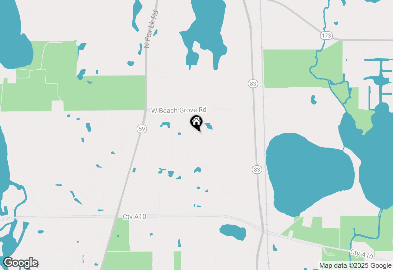 Map of 23883 W Sarah Court, Antioch, IL 60002