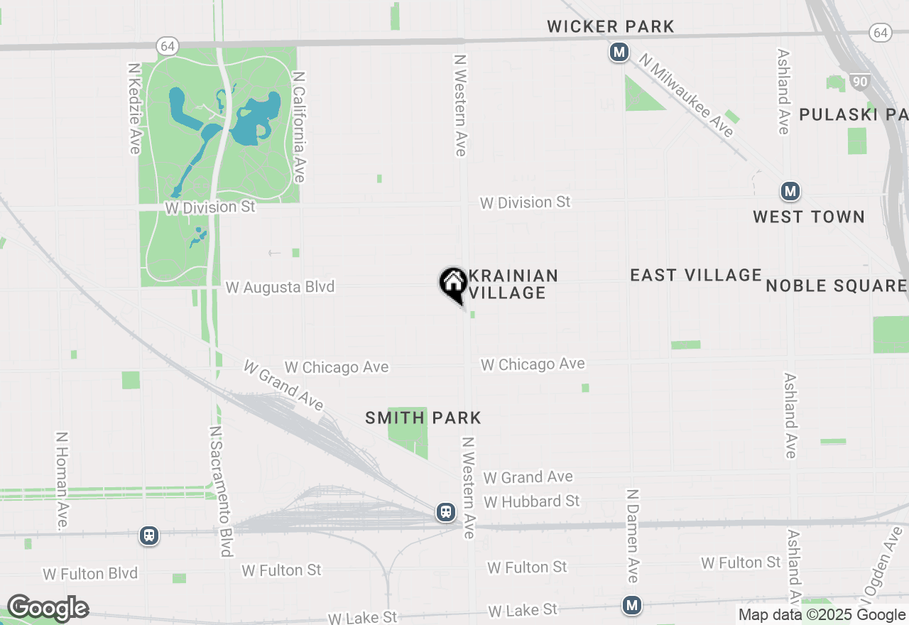 Map of 2417 W Walton Street #2, Chicago, IL 60622