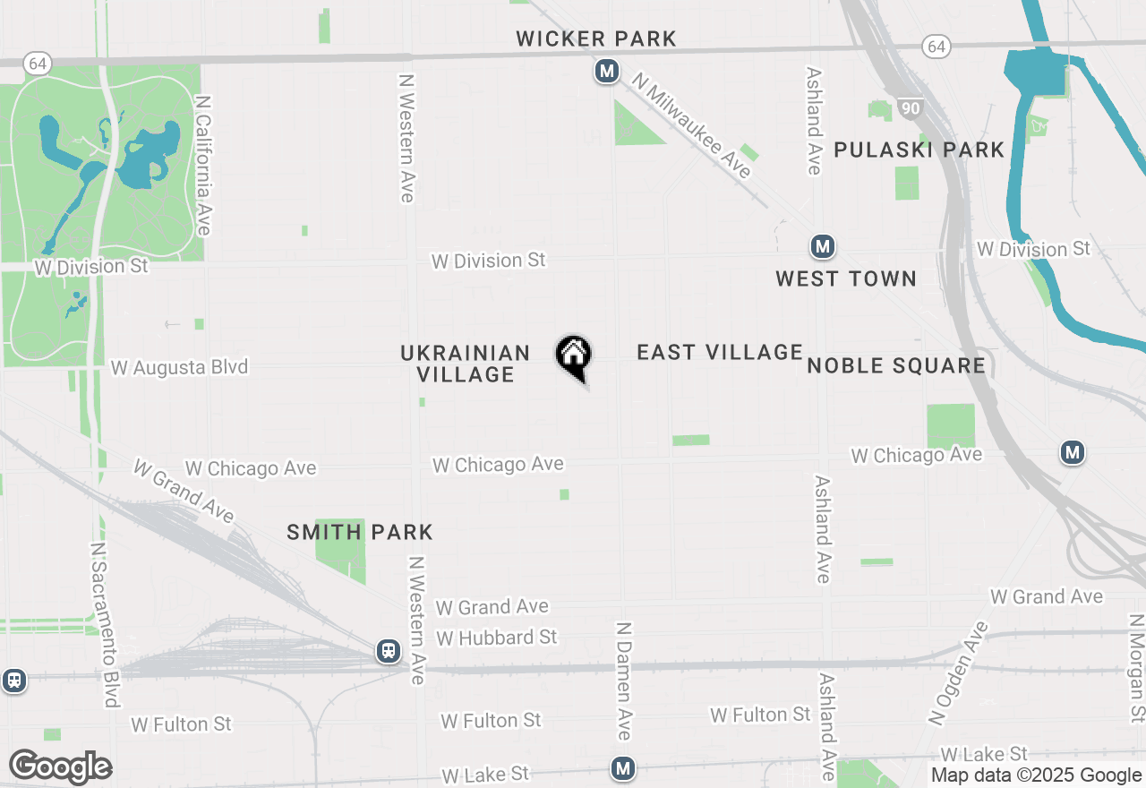 Map of 915 N Hoyne Avenue #7, Chicago, IL 60622