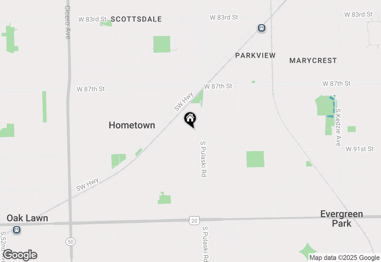 Map of 4042 W 89th Place, Hometown, IL 60456