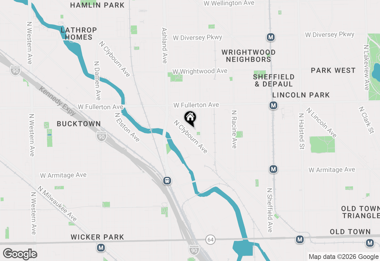Map of 2232 N Janssen Avenue, Chicago, IL 60614
