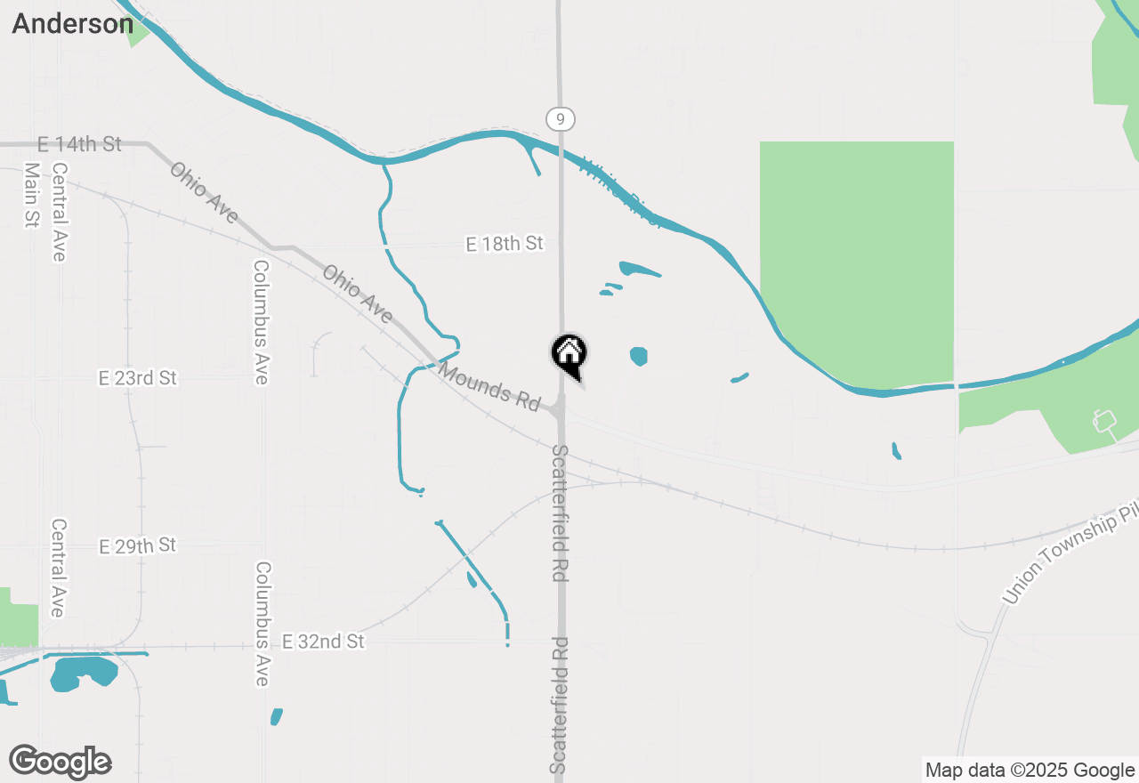Map of 2320 S Scatterfield Road, Anderson, IN 46016