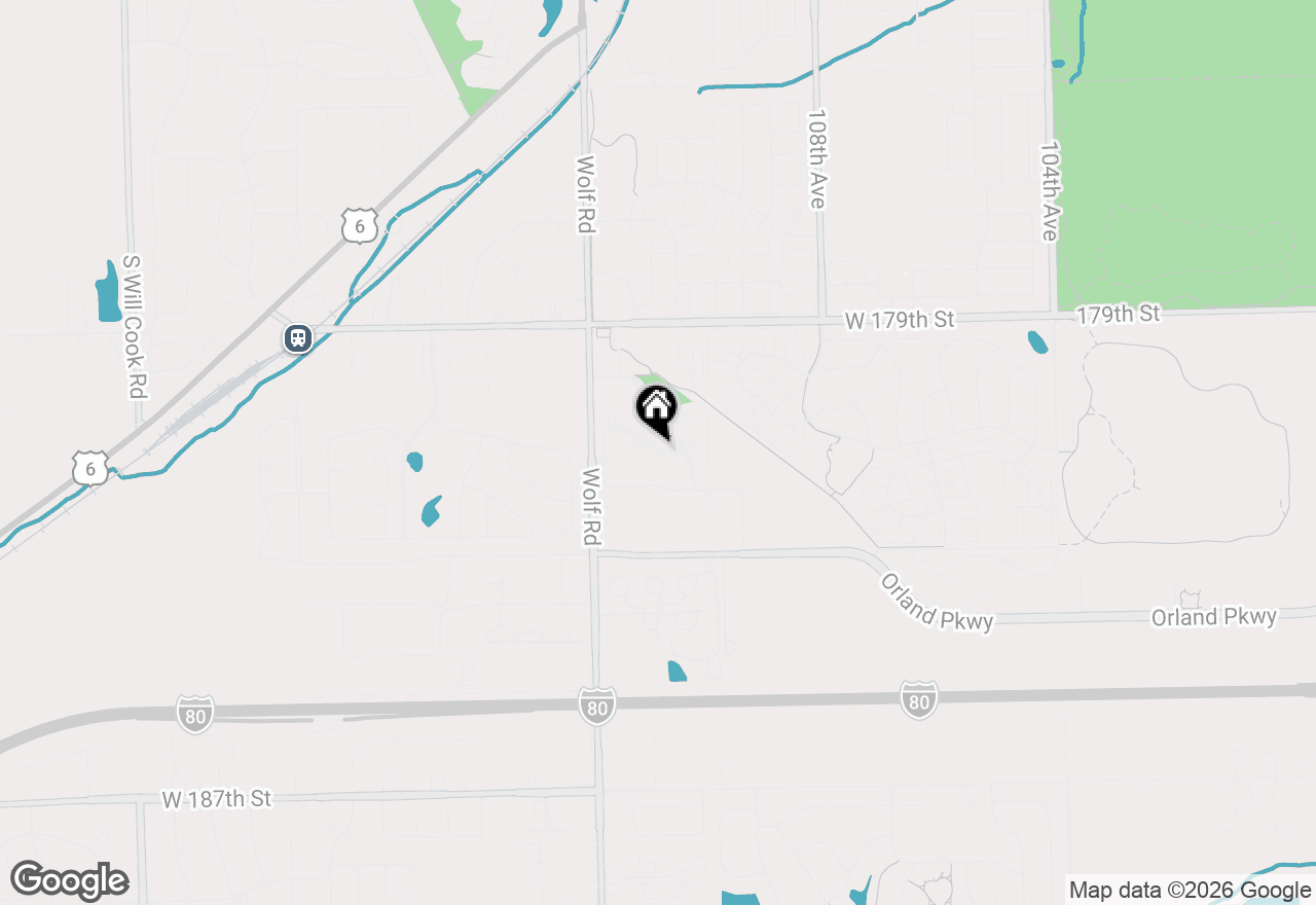 Map of 11047 W Fountain Hill Drive, Orland Park, IL 60467
