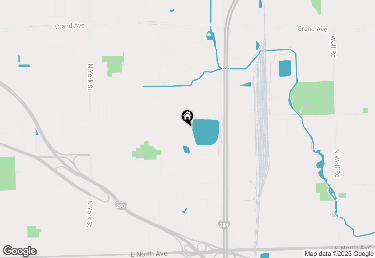 Map of 738 N Parker Street, Elmhurst, IL 60126