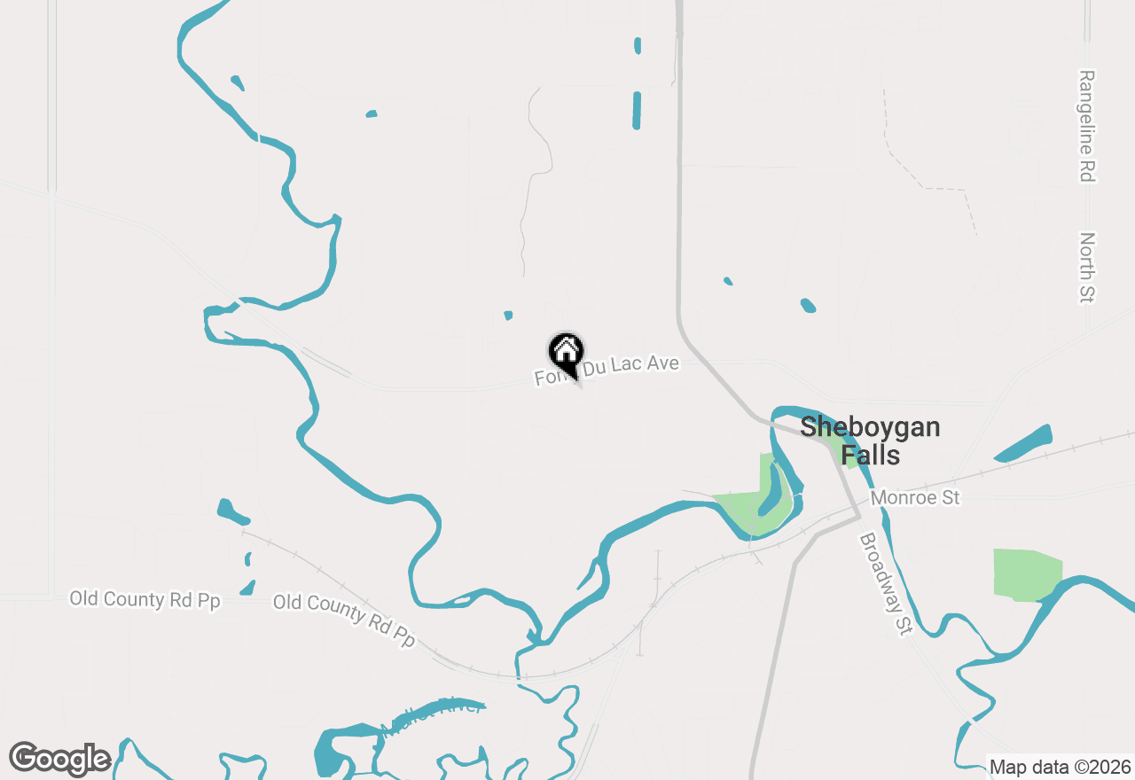 Map of 610 Leavens Ave, Sheboygan Falls, WI 53085