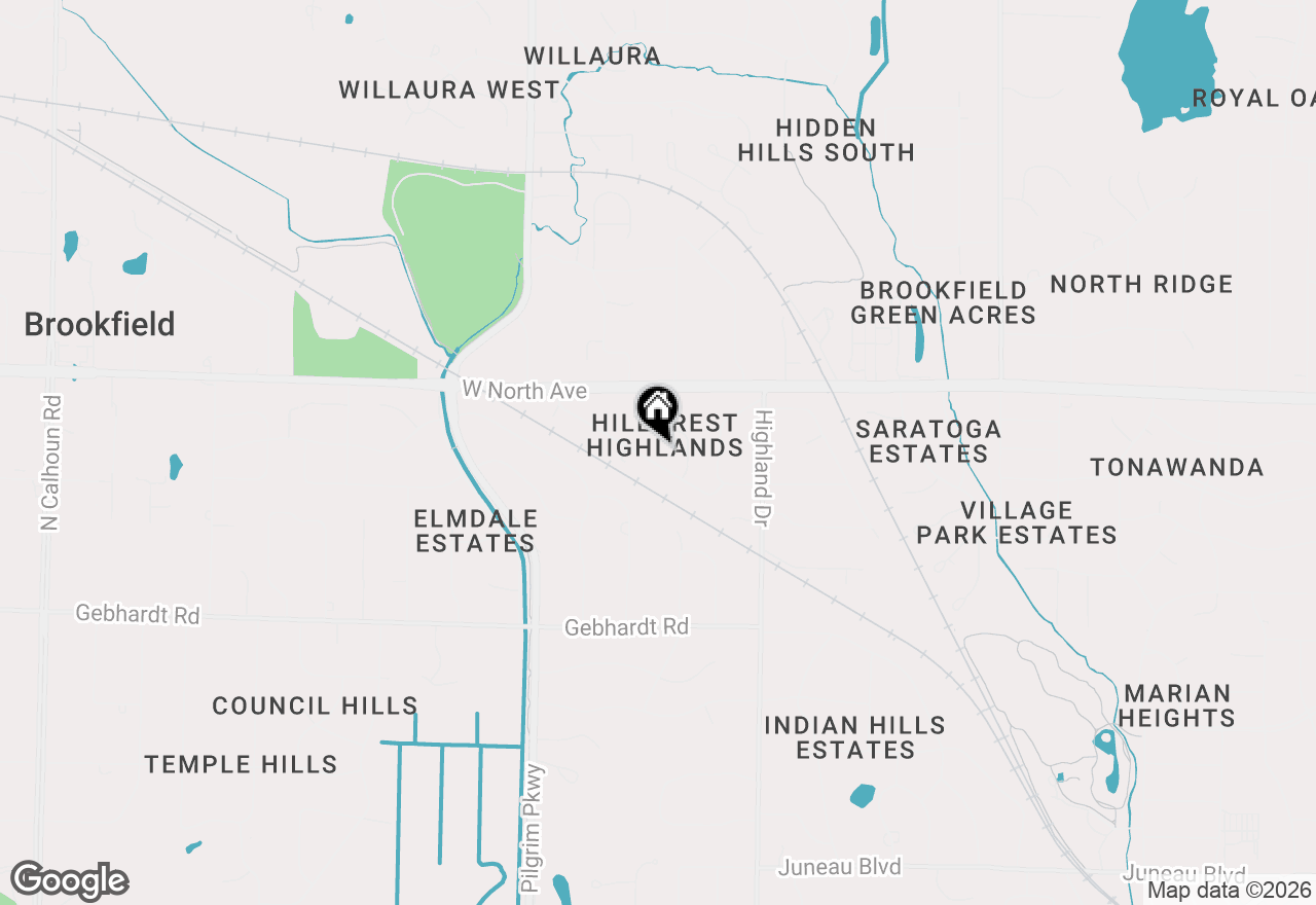 Map of 15150 Marilyn Dr, Elm Grove, WI 53122