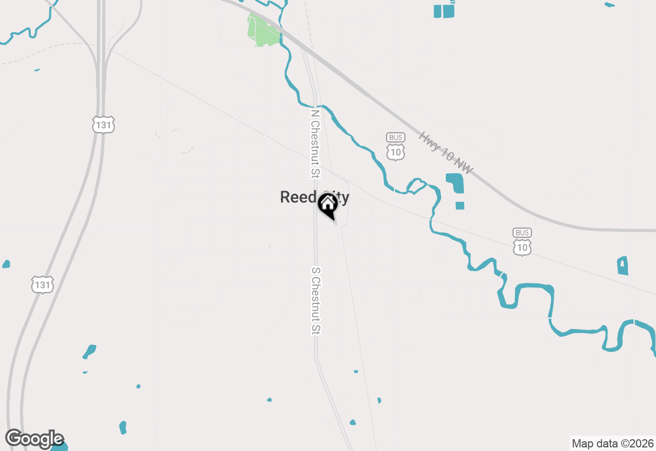 Map of 124 E Bittner Avenue, Reed City, MI 49677