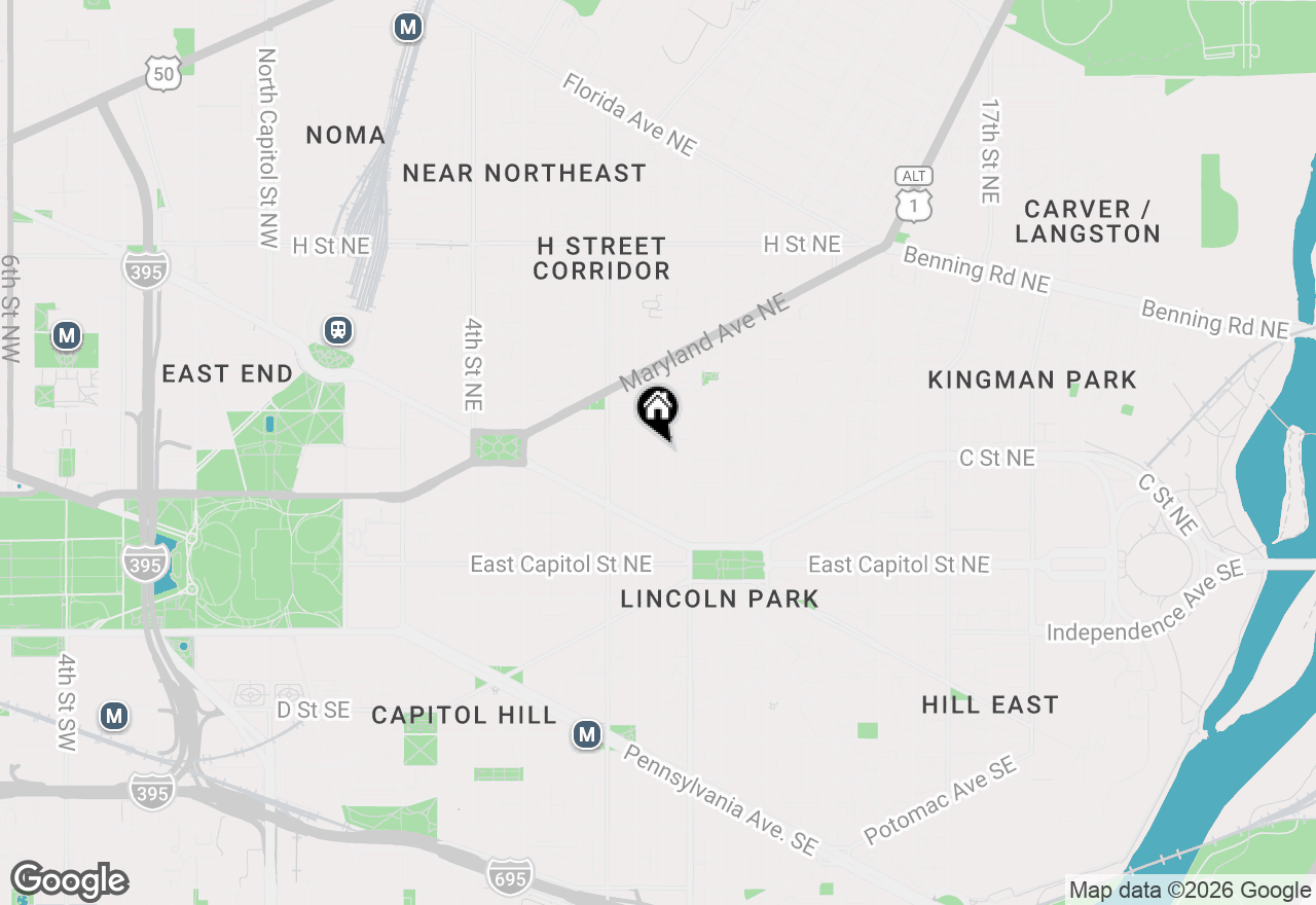 Map of 252 10th Street Ne, Washington, DC 20002