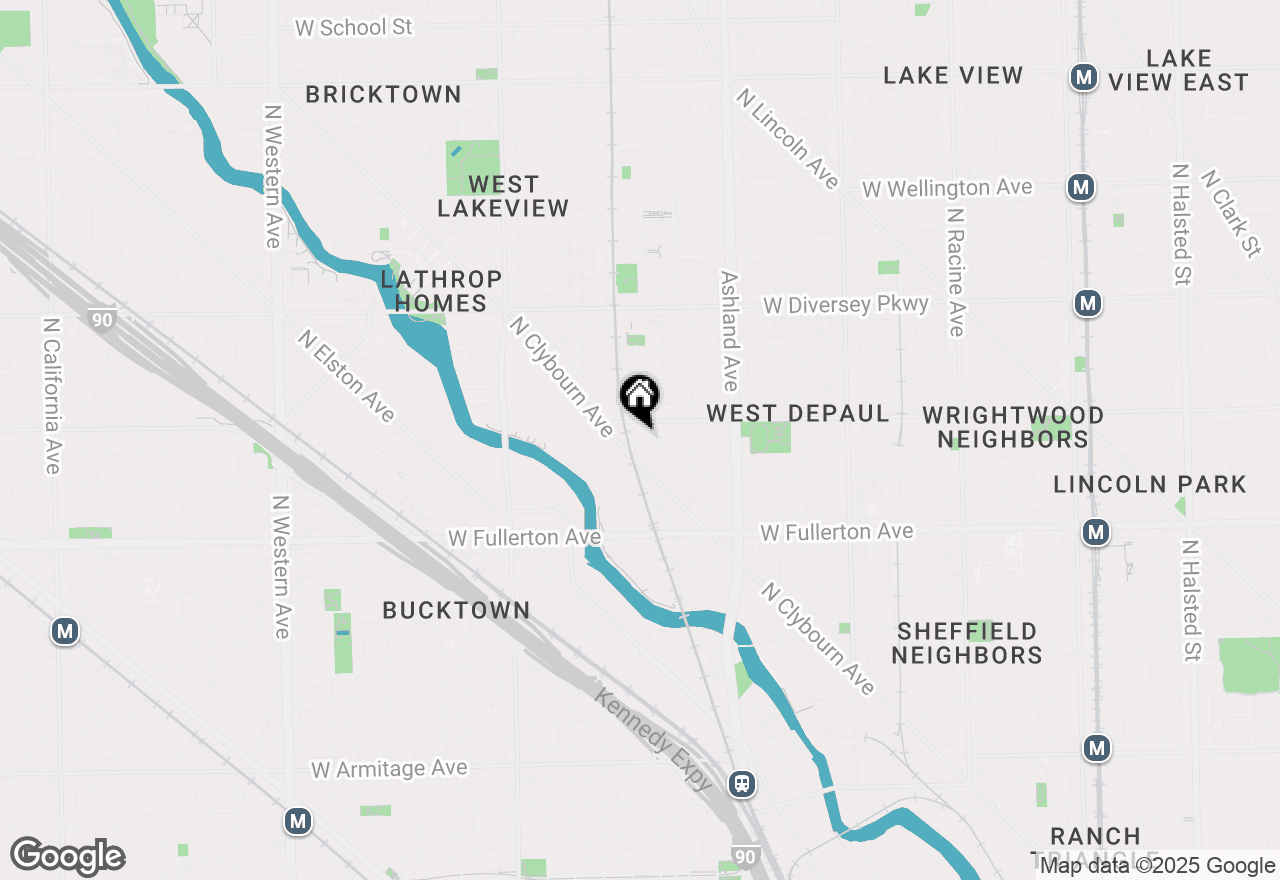 Map of 1781 W Altgeld Street #O, Chicago, IL 60614