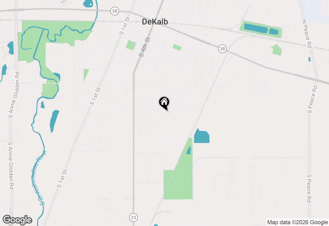 Map of 1012 S 7th Street, Dekalb, IL 60115