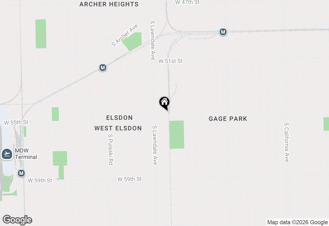 Map of 5433 S Millard Avenue #2, Chicago, IL 60632