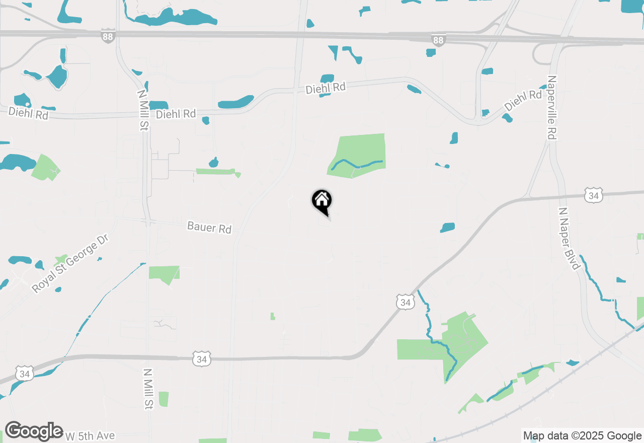 Map of 1520 Silver Maple Court, Naperville, IL 60563