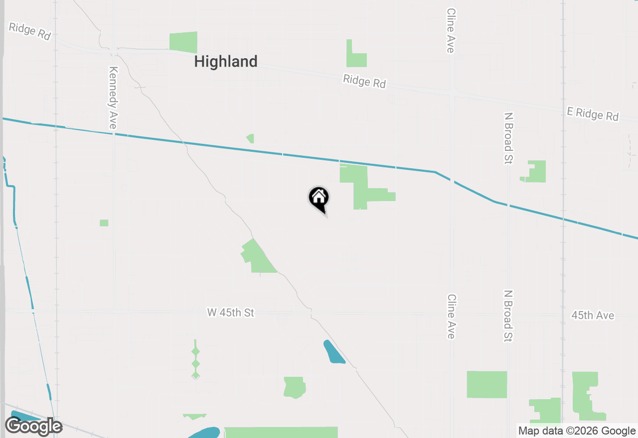 Map of 3514 41st Place, Highland, IN 46322