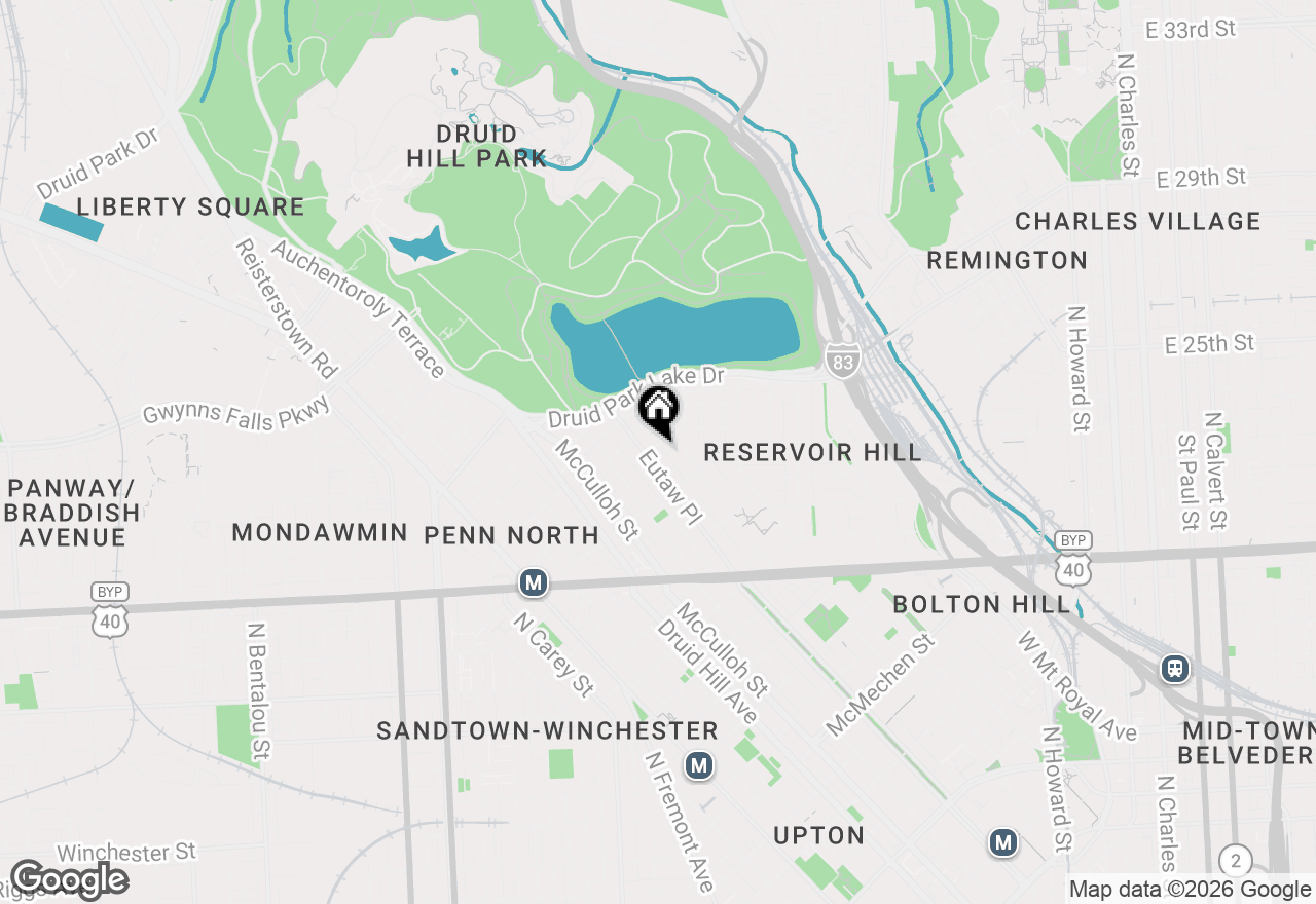 Map of 917 Chauncey Avenue, Baltimore, MD 21217