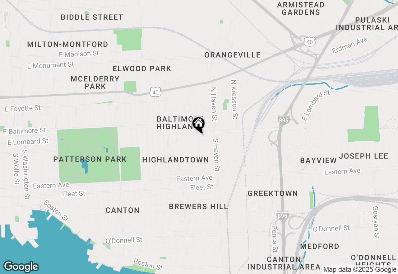 Map of 3808 Mount Pleasant Avenue, Baltimore, MD 21224