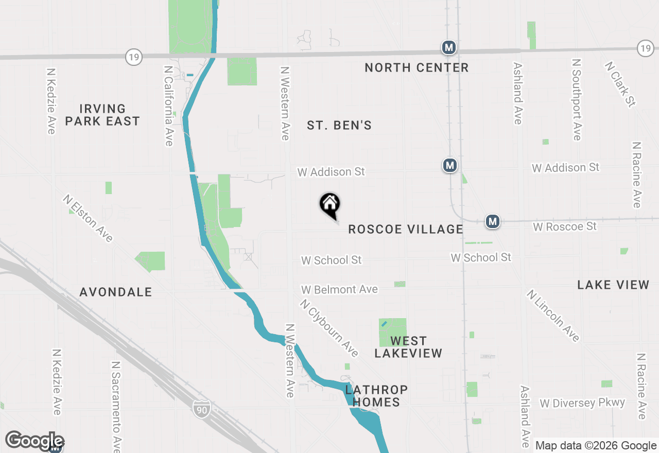 Map of 3400 N Bell Avenue #2, Chicago, IL 60618