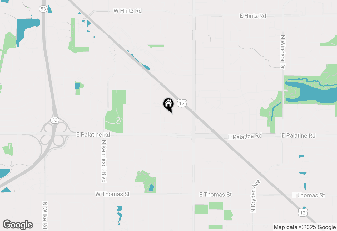 Map of 2040 N Dunhill Court, Arlington Heights, IL 60004