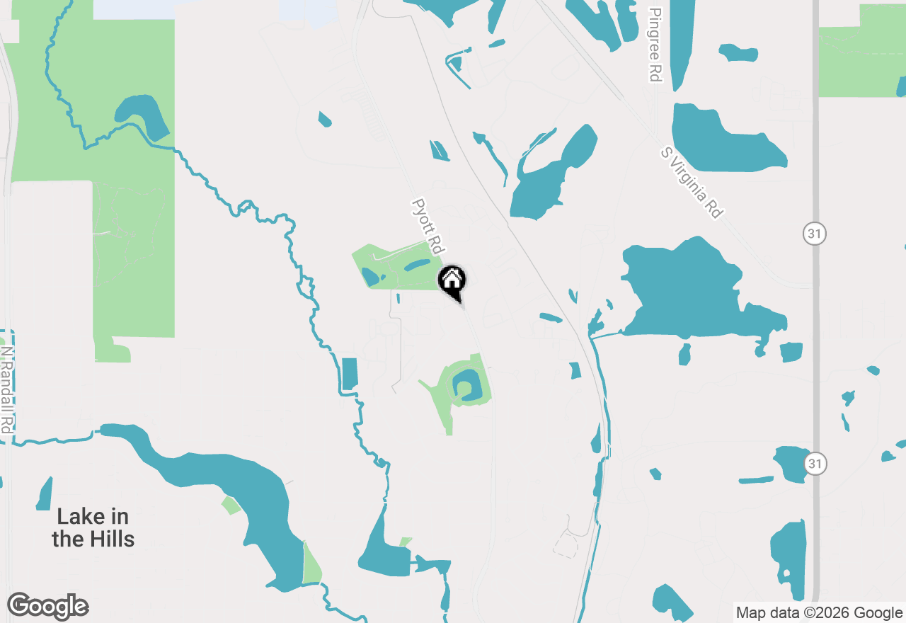 Map of 1380 Cunat Court #2A, Lake In The Hills, IL 60156