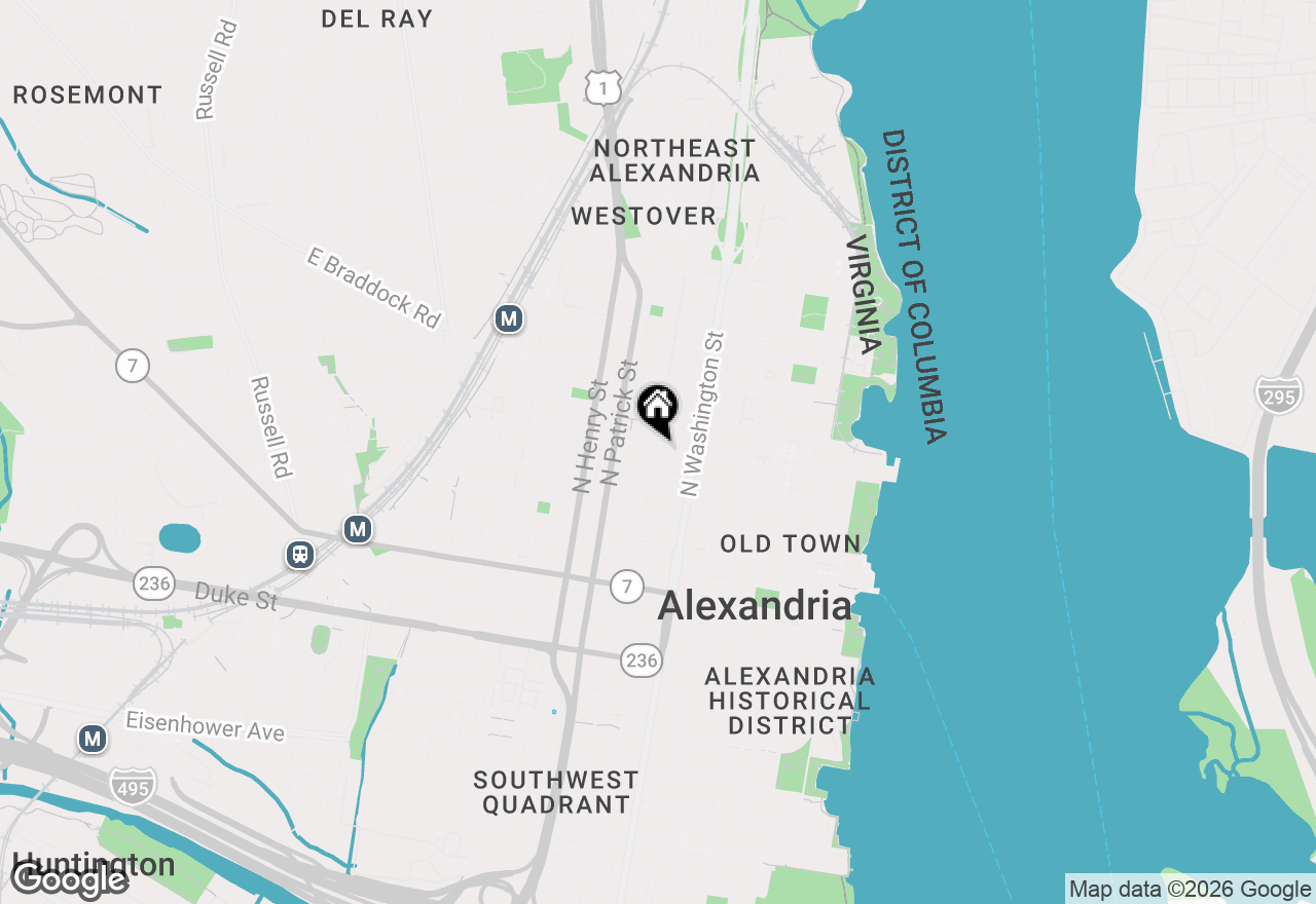 Map of 808 Oronoco Street, Alexandria, VA 22314