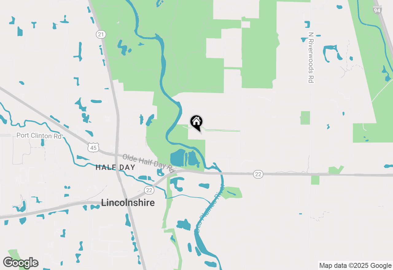 Map of 14825 W Mayland Villa Road, Lincolnshire, IL 60069