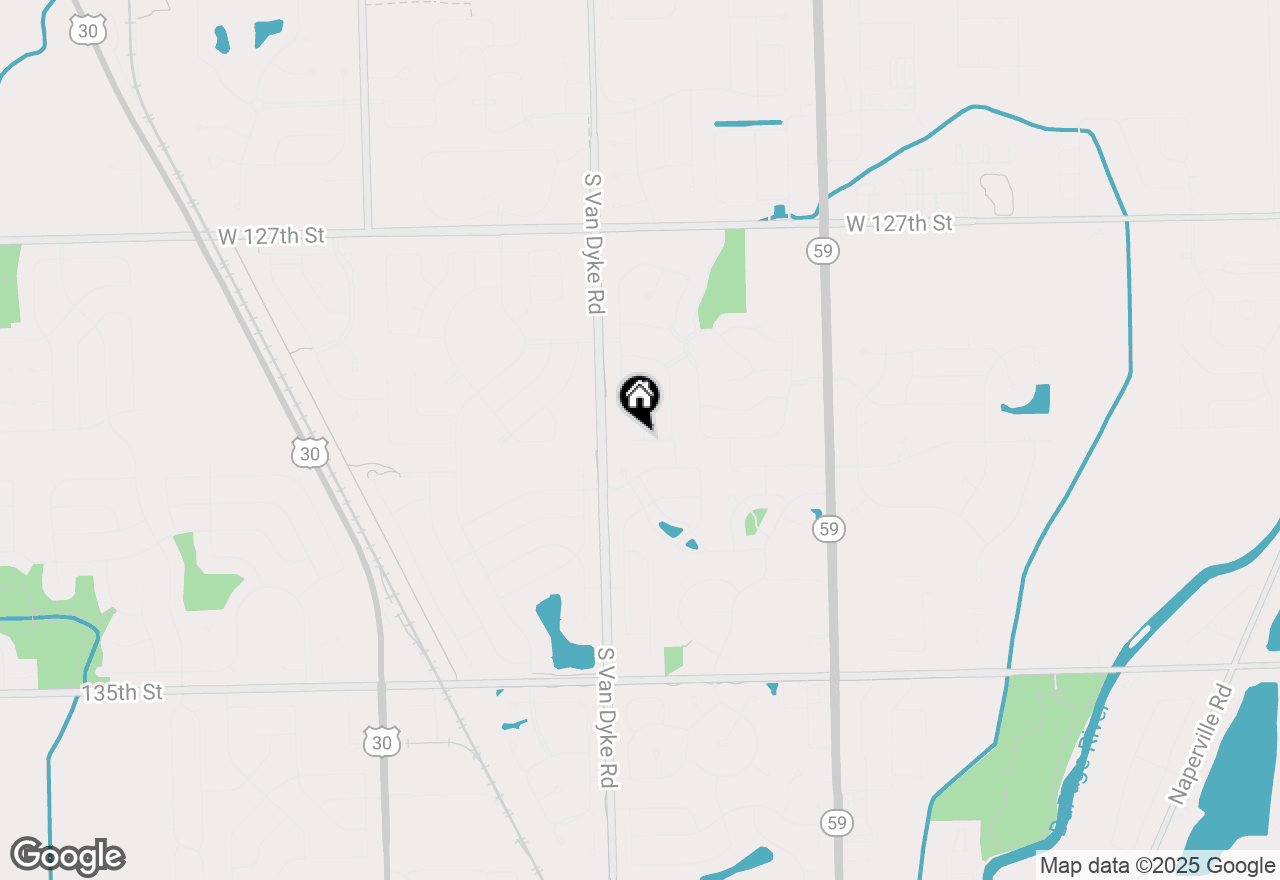 Map of 24307 Sheffield Lane, Plainfield, IL 60585