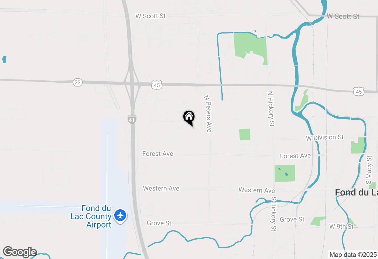 Map of 722 Thomas St, Fond Du Lac, WI 54935