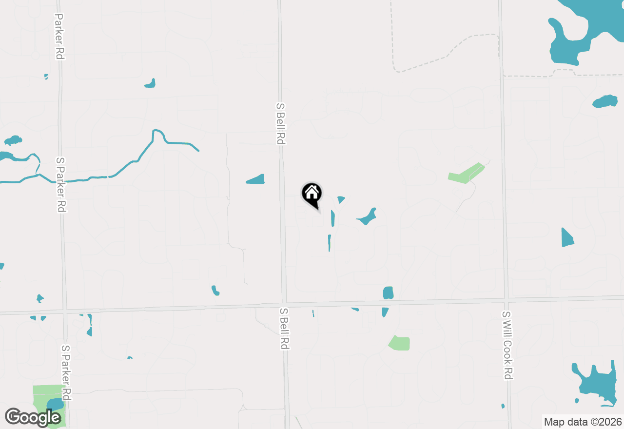 Map of 14014 S Sheridan Trail, Homer Glen, IL 60491