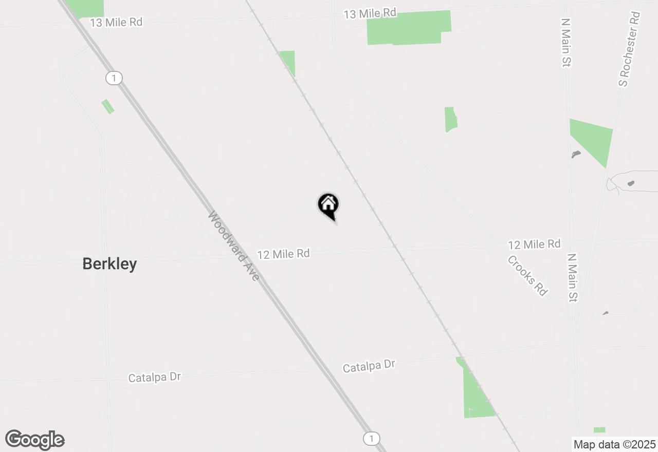 Map of 1729 W Houstonia Avenue, Royal Oak, MI 48073