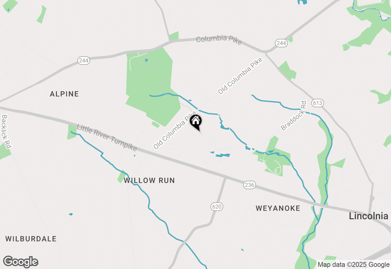 Map of 6564 Zoysia Court, Alexandria, VA 22312