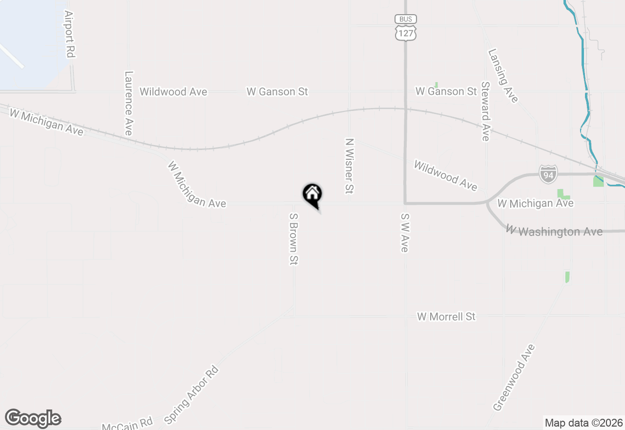 Map of 115 S Higby Street, Jackson, MI 49203