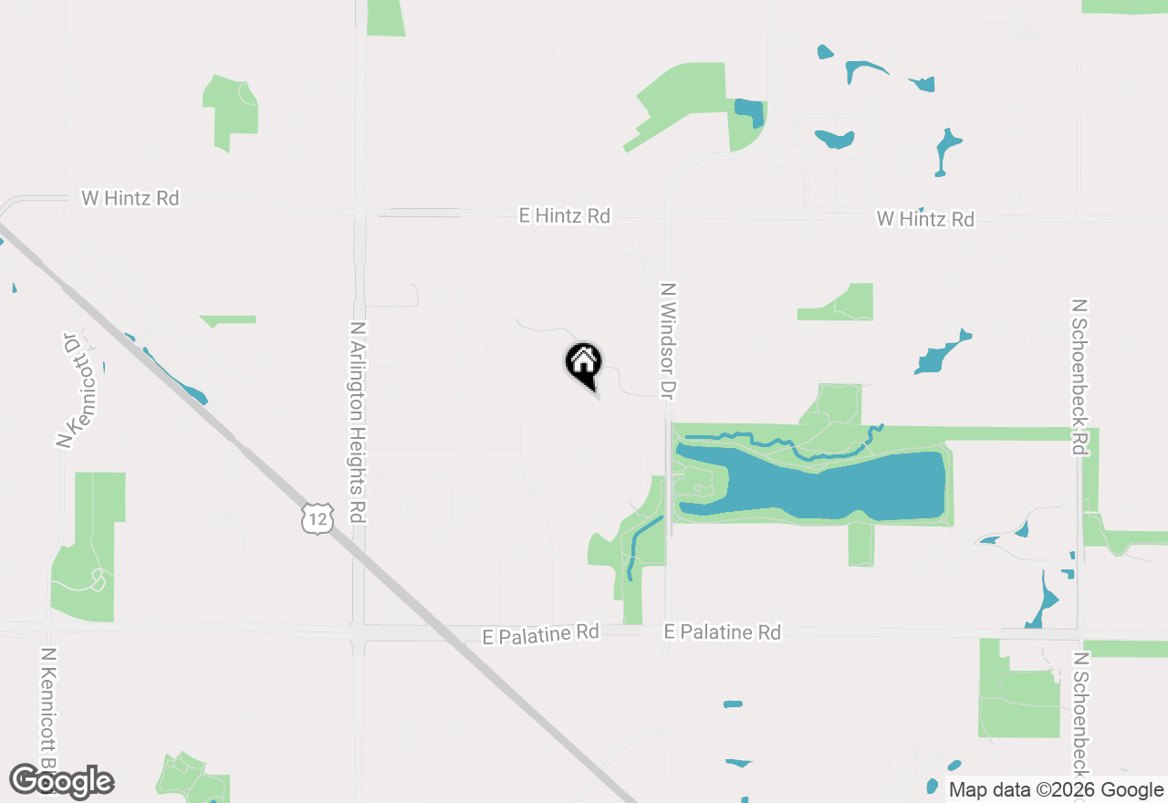 Map of 1014 E Crabtree Drive, Arlington Heights, IL 60004