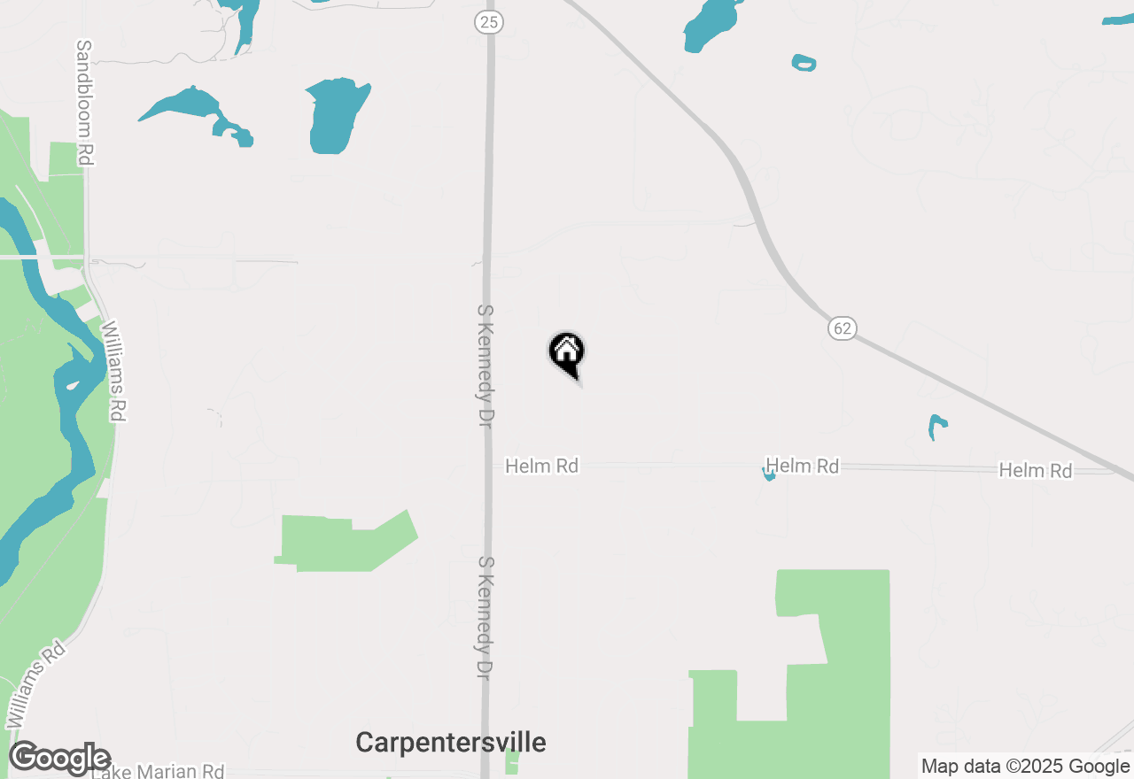 Map of 2114 Tepee Avenue, Carpentersville, IL 60110