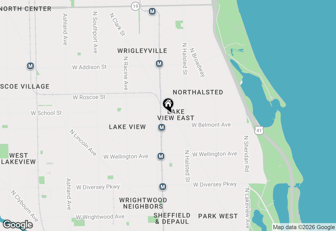 Map of 3260 N Clark Street #508, Chicago, IL 60657